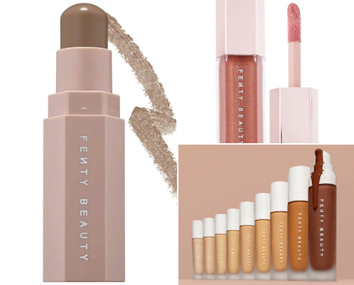 Fenty beauty cover photo collage