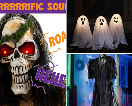 Outdoor Halloween Decorations: Spooky Yard & Porch Ideas cover photo collage