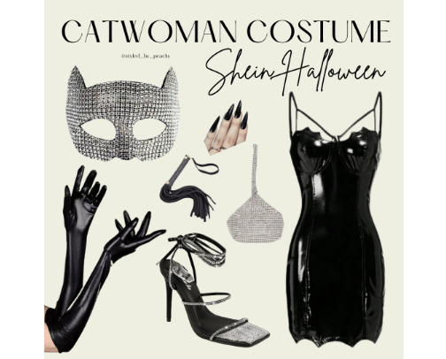 Sexy Catwoman Costume | Shein Halloween cover photo collage