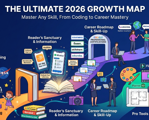 The 2026 Global Success Vault: From Early Learning to Career Mastery cover photo collage