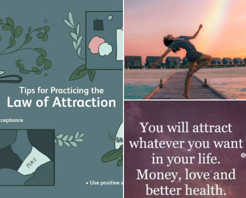 Law of Attraction cover photo collage