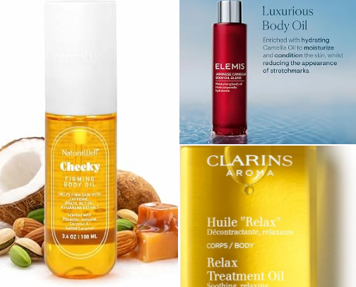The Rich-Girl Body Care Everyone's Obsessed With: 15 Luxury Body Oils, Bath Soaks & Body Butters Worth the Splurge cover photo collage