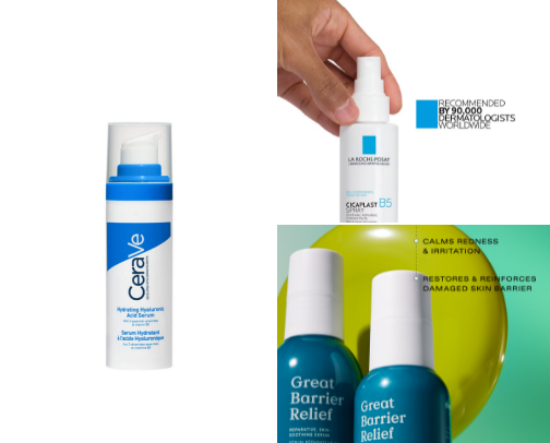 “Best Barrier-Strengthening Serums & Treatments (2025)” cover photo collage
