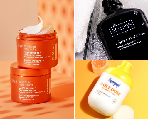 Skincare Routine for Brighter Skin cover photo collage
