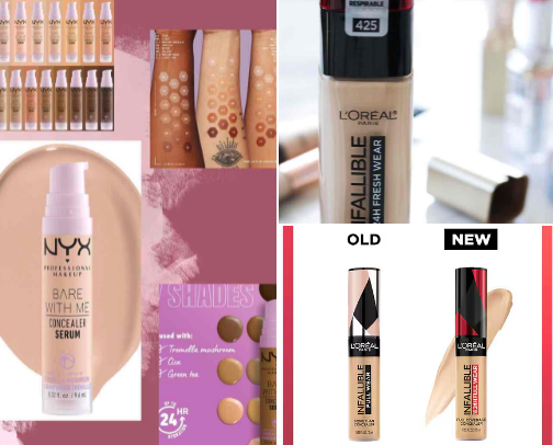 affordable makeup🛍️ cover photo collage