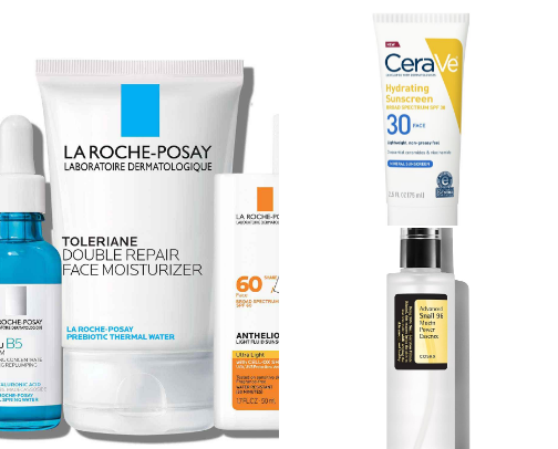 Skin care cover photo collage