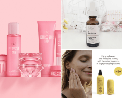 skin care cover photo collage