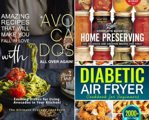 Cookbooks! Air Fryer! Keto! cover photo collage