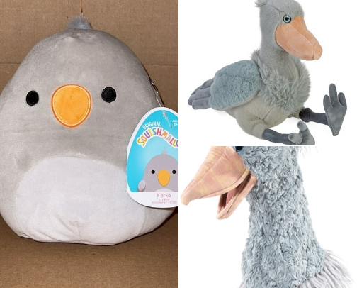 Shoebill Stork Plushies cover photo collage