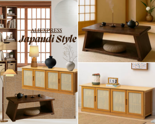 AliExpress Japandi Style — Calm, Minimal & So Good cover photo collage