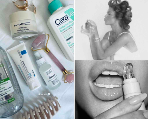 skincare🫧🎀 cover photo collage