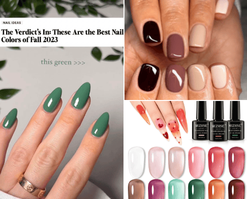Fall Nails cover photo collage