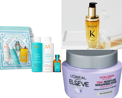 Hair care products that will make your hair shine! cover photo collage