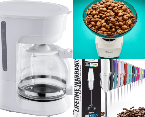 Coffee Items for the Win cover photo collage