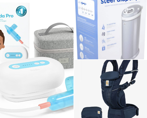 Newborn essentials that I recommend cover photo collage