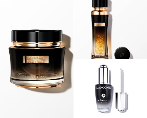 LUXURY MEETS SKIN cover photo collage