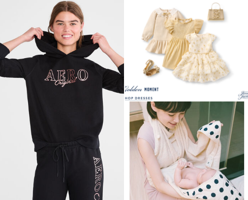 Kids clothing cover photo collage