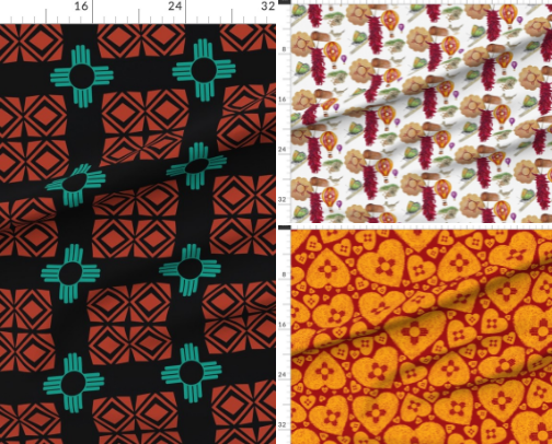 Fabric & Wallpaper that I have designed. cover photo collage