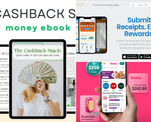 Cash Back Apps: Scan Your Receipts & Earn Real Cash Back! cover photo collage