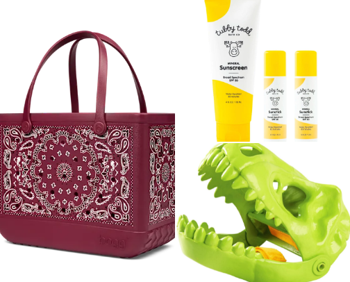 Beach day essentials! cover photo collage