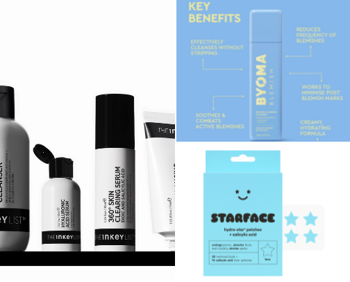 keep that skin glowing - young acne prone skin 🩷 cover photo collage