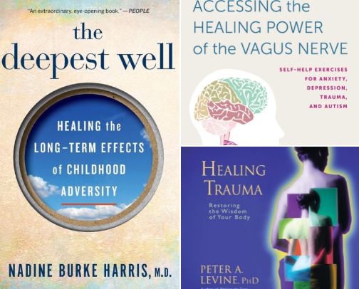 Books that Help You Heal Trauma Through the Body and Mind cover photo collage