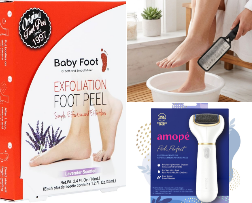 👣Goodbye Dry Feet: 10 Dead-Skin & Callus Removers Worth Trying👣 cover photo collage