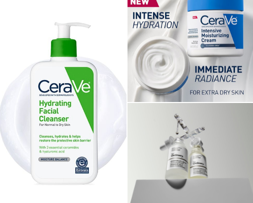 Skincare Essentials ☺️ cover photo collage