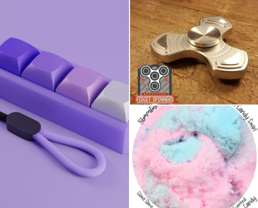 Relaxing Toys for Kids and Adults cover photo collage