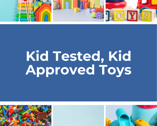 Kid Tested, Kid Approved Toys cover photo collage