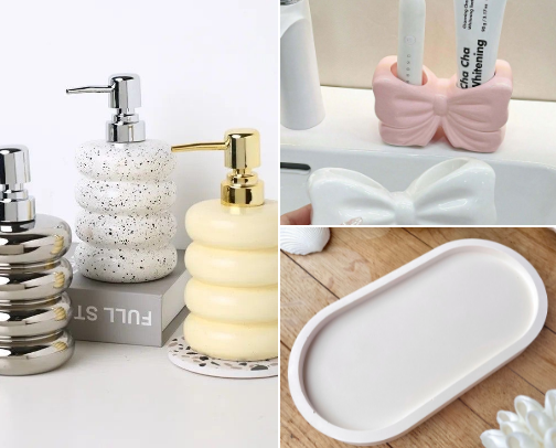 Minimal Bathroom Finds for the Girlies cover photo collage