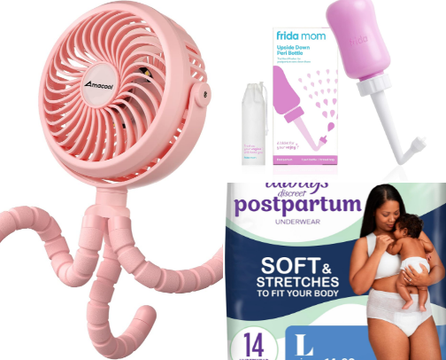 Pregnancy & Postpartum Essentials cover photo collage