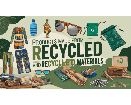 Trendy Products Made from Upcycled and Recycled Materials cover photo collage