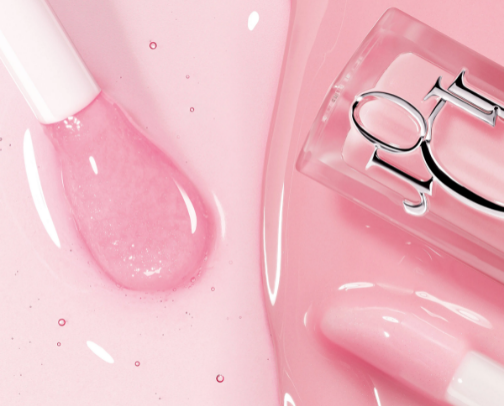 Soft and shiny lips cover photo collage