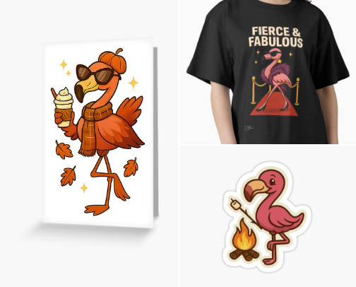 Flamingo Universe Favorites cover photo collage