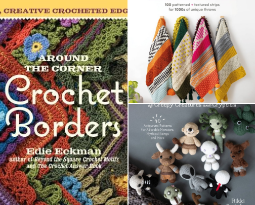 Only the best crochet books cover photo collage