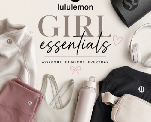 Lululemon Girl Essentials 🤍 cover photo collage