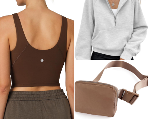 Amazon Lululemon Dupes That Actually Feel Expensive (Align, Scuba, Define, Belt Bag) cover photo collage
