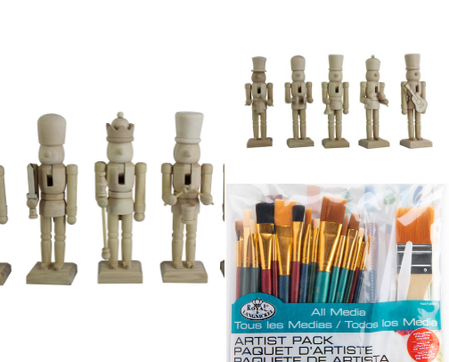 NUTCRACKER PAINTING ACTIVITY 🎄🎨 cover photo collage