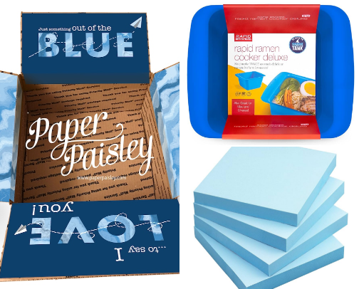 "Something Out of the BLUE" (College Care Package for Boys) cover photo collage