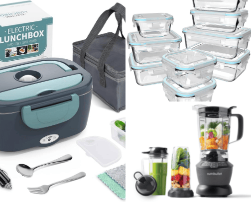 Travel & To-Go Food Containers + Kitchen Essentials cover photo collage