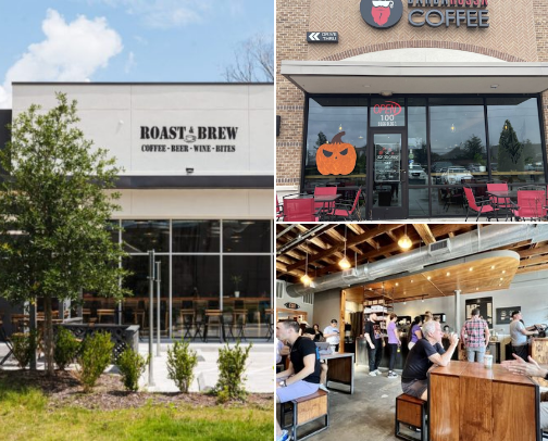 Coffee places cover photo collage