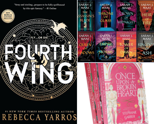 Adult Romantasy Recs🧚🐉🐦‍🔥 cover photo collage