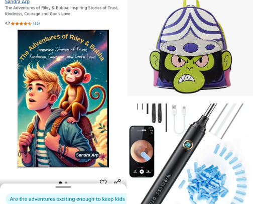 Amazon products cover photo collage