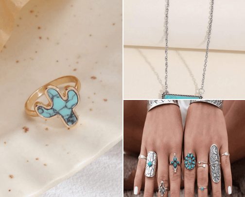 Shein Boho jewelry cover photo collage