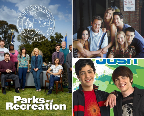 my go-to non-anxiety inducing shows cover photo collage