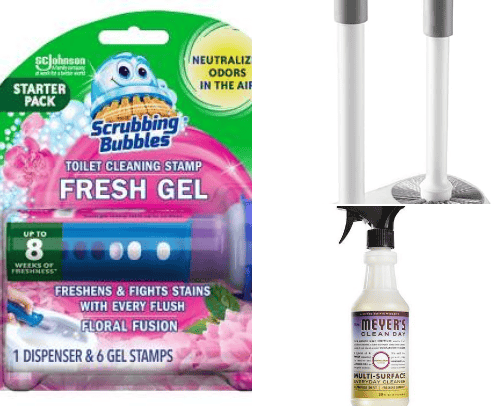 cleaning supplies cover photo collage