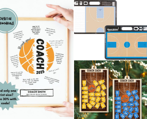 Basketball Coach Gifts cover photo collage