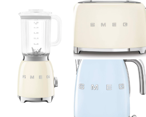 Smeg electrical appliances collection cover photo collage