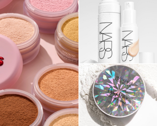 SETTING POWDERS & SPRAYS cover photo collage
